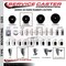 Service Caster 3.5'' Hard Rubber Swivel 1-1/4'' Expanding Stem Caster Total Lock Brake SCC-EXTTL20S3514-HRS-114 - alternate 4